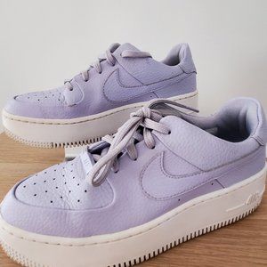 Women's Nike Air Force 1 Sneakers - Light Purple/White - Size 7 Womens
